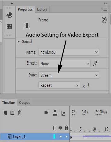 stream setting for audio