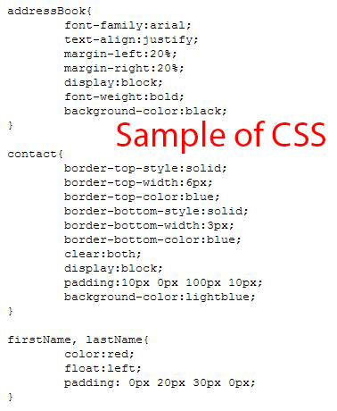 CSS example